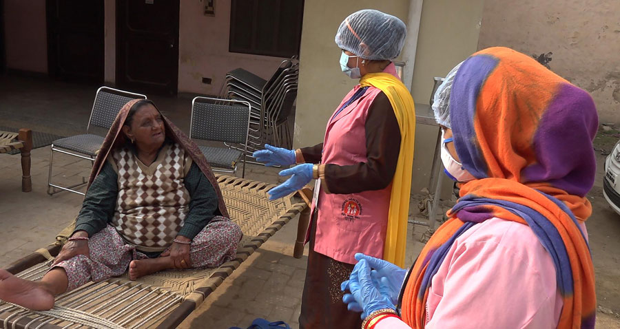 ASHAs at work in their community in New Delhi, India