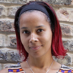 Profile portrait of Rhiannon Giddens