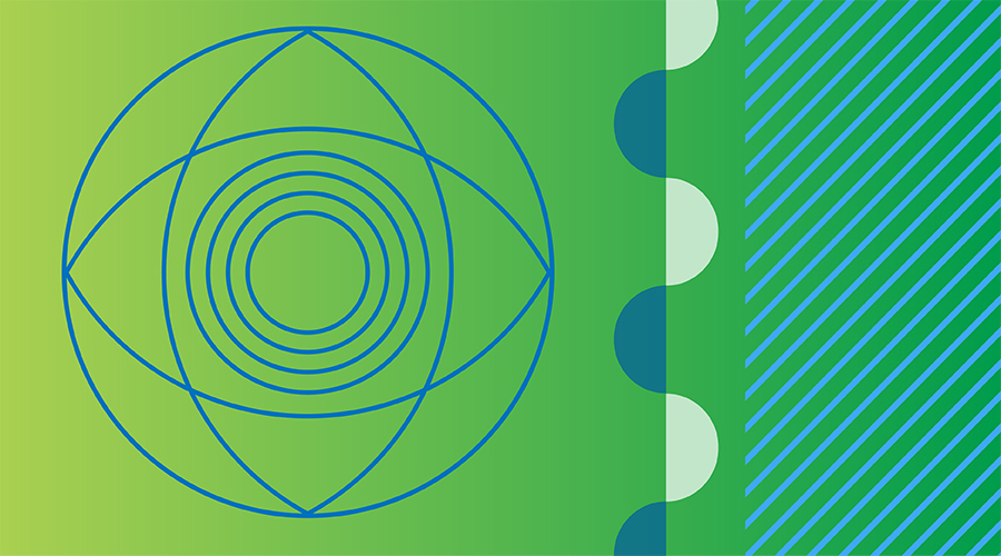 AbstractIllustrationwithblusandgreenshades
