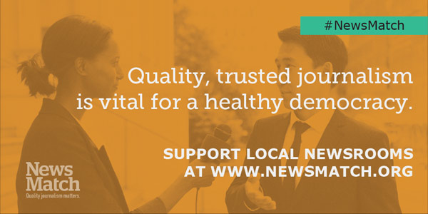 #NewsMatch:Quality,trustedjournalismisvitalforahealthydemocracy.