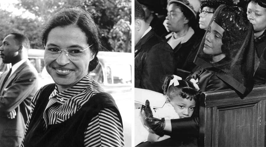 Left:RosaParks;Right:CorettaKing