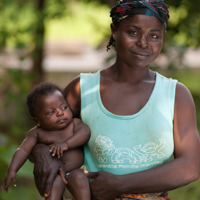 African mother & baby