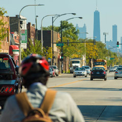biker on chicago street 240