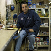 Chicago Man Working in Shop