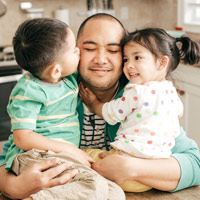 Family in Kitchen