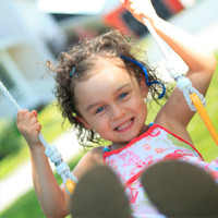 Girl in swing