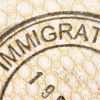 Immigration stamp