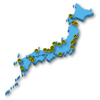 japan nuclear map