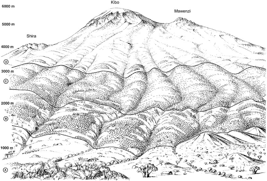 DrawingMapMtKilimanjaro