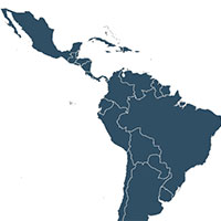 Mexico and South America Map