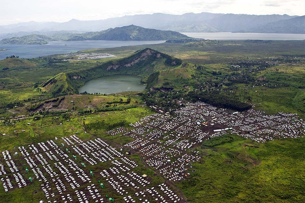 Displaced persons camps in Rwanda